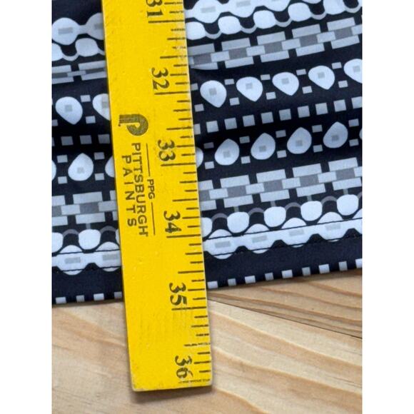 C.O.Z.Y Black Dress White Gray Geometric Design Women’s Size Large NWT - Picture 9 of 10
